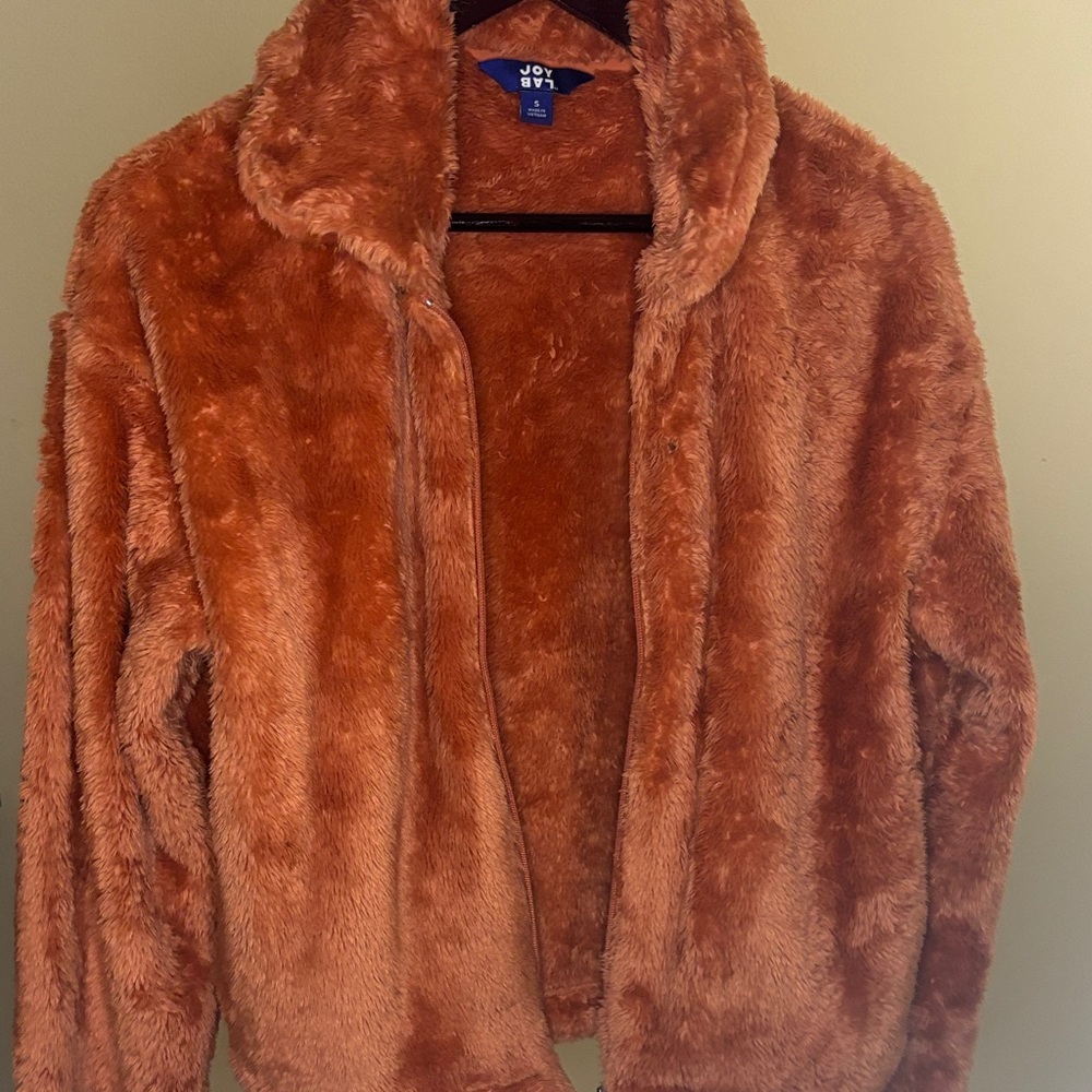 JoyLab Women's Teddy Jacket - Rust